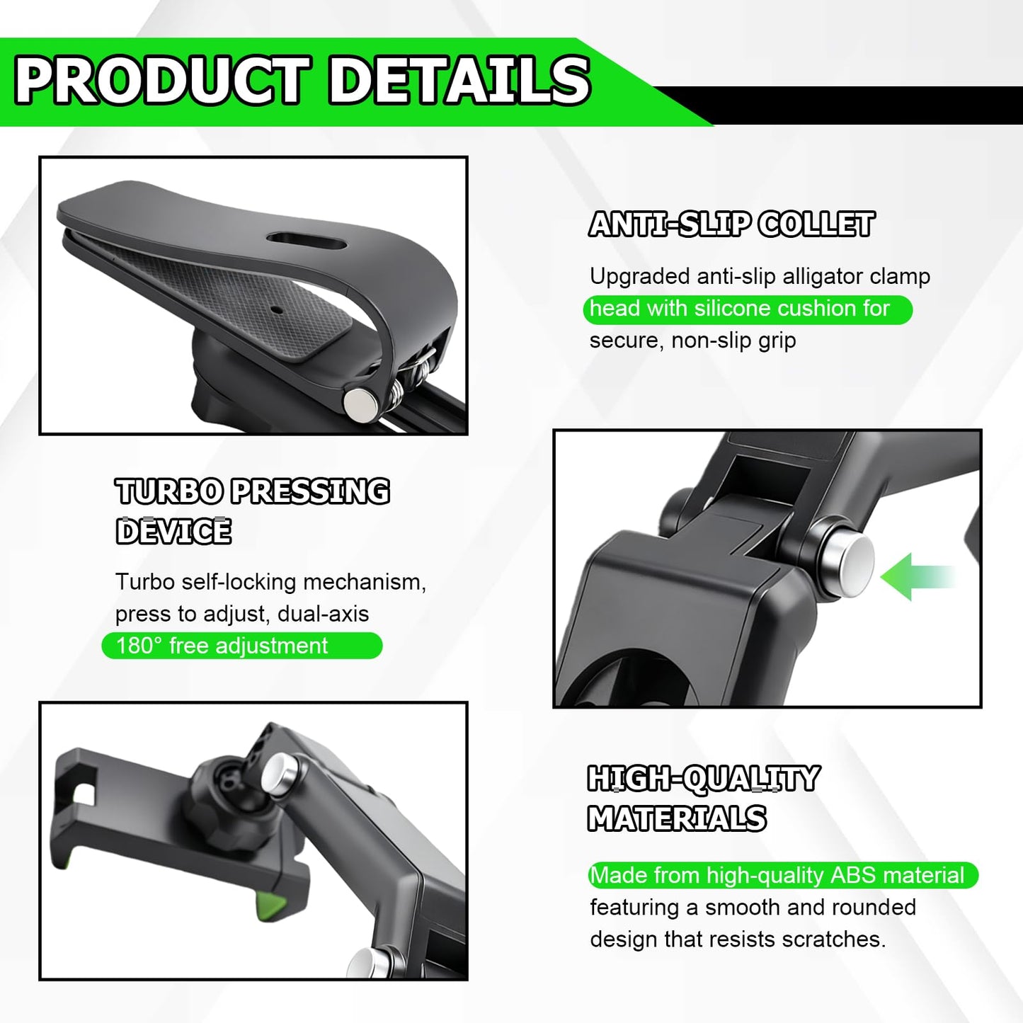 Sun Visor Car Phone Holder,1080 Multifunctional Sun Visor 360° Rotating Cell Phone Holder,Retractable Sunvisor Phone Holder for Car,Foldable Sunvisor