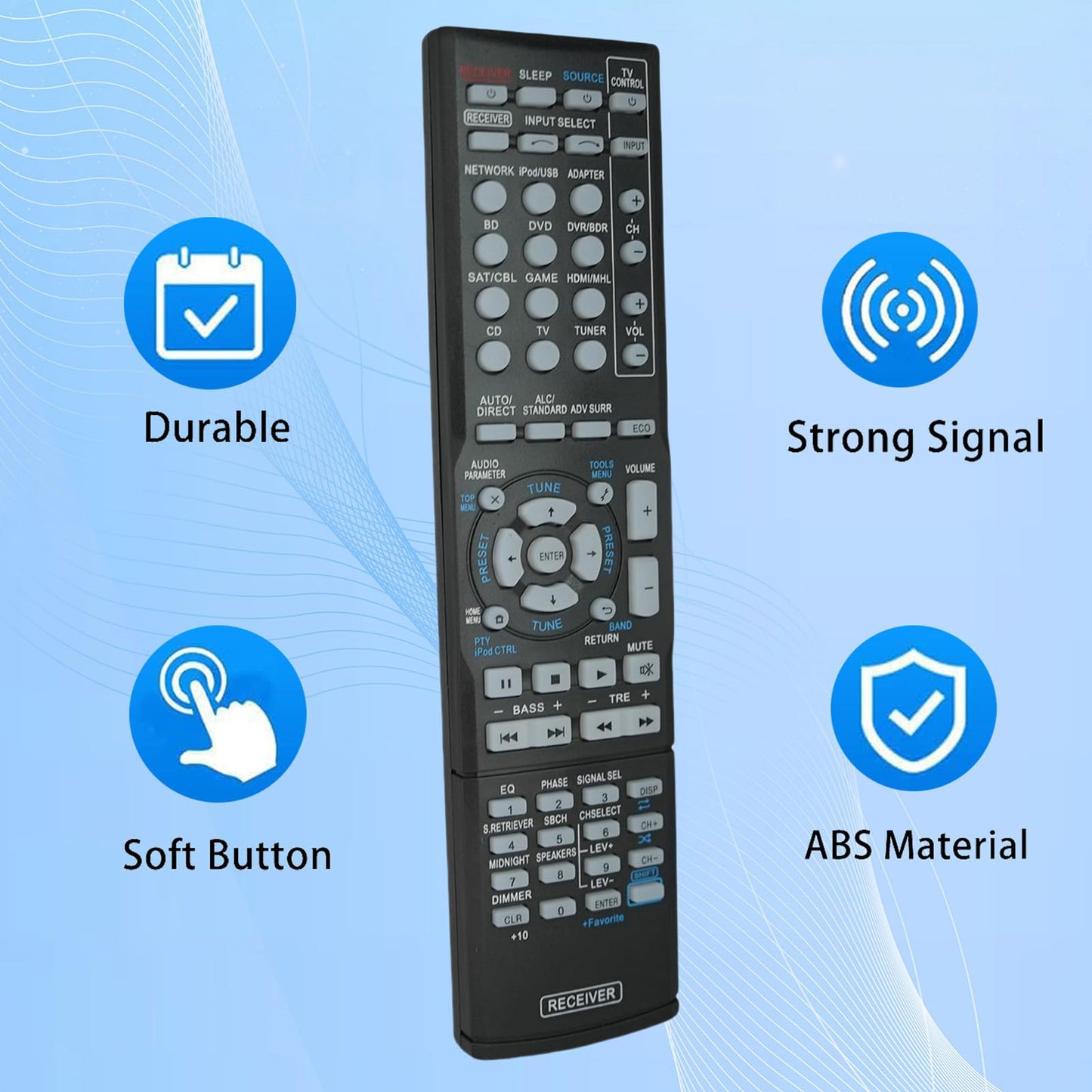 Replacement Remote Control for Pioneer AXD7596 AXD7661 VSX-1022 VSX-70 VSX-1017TXV-K 7.1-Channel Home Theater AV A/V Receiver System