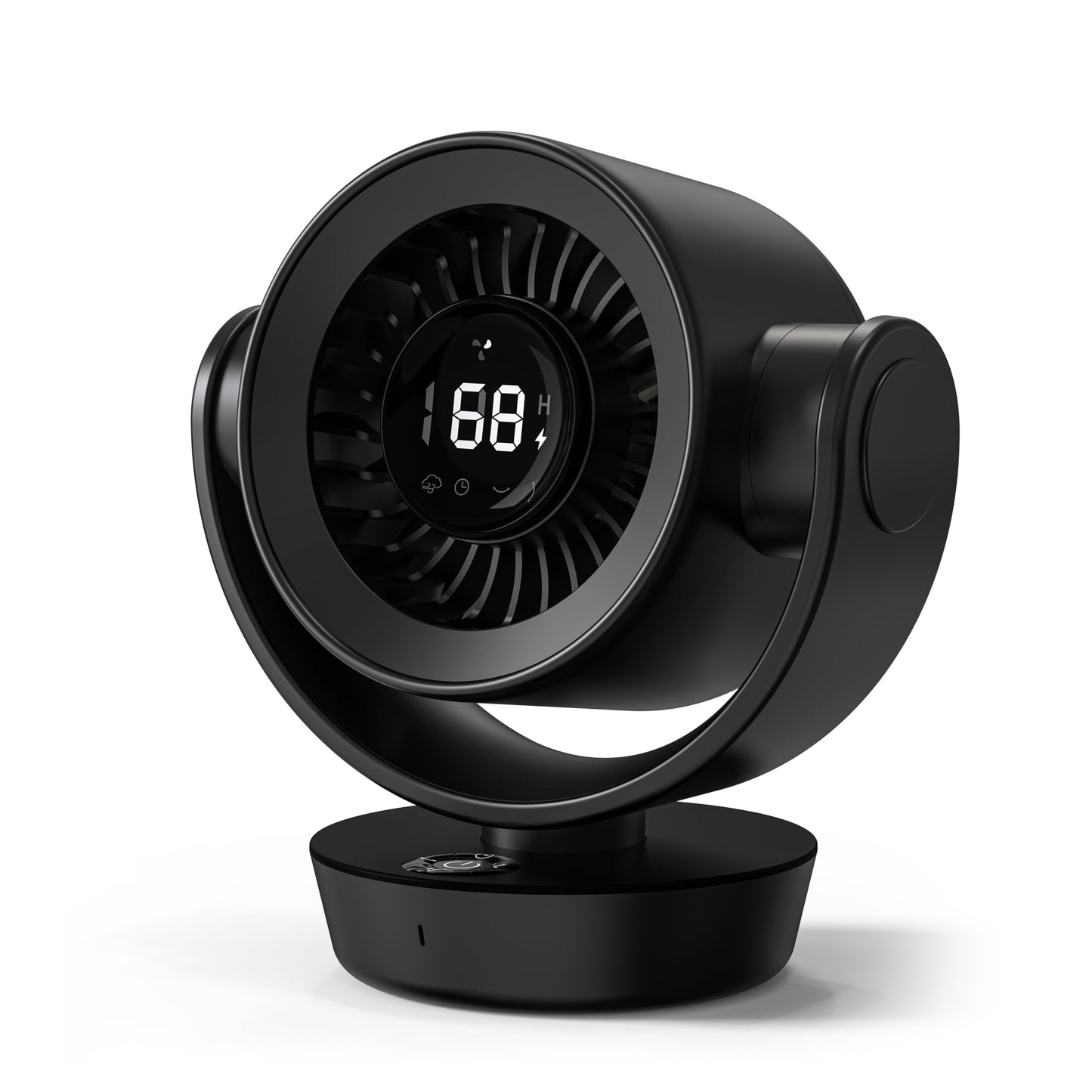 incihic Desk Fan Air Circulator Fan Powerful Airflow 100-Speed Digital Display Low Noise Adjustable Tilt 14H Timer Remote Included Suitable for Home