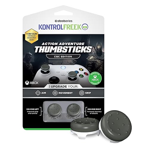 KontrolFreek CQC Classic for Xbox One and Xbox Series X Controller | Performance Thumbsticks | 2 Mid-Rise Concave | Black