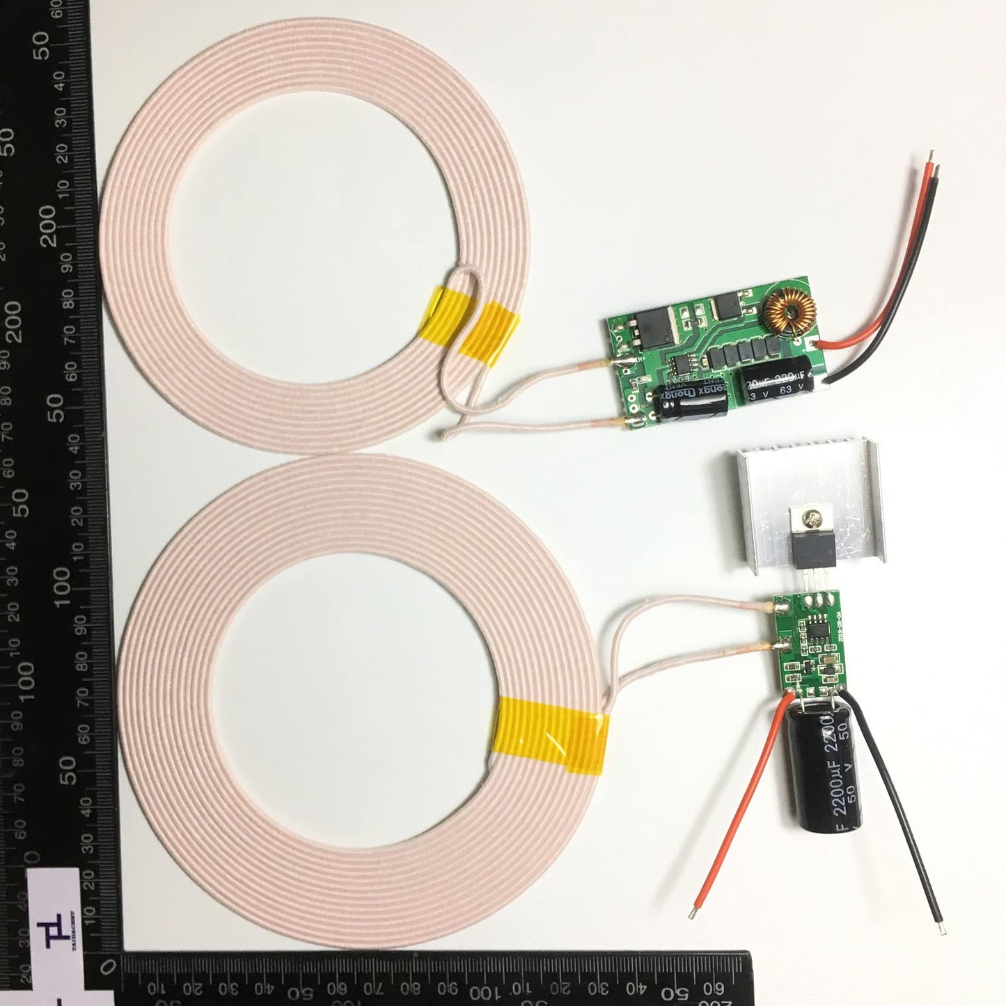 Taidacent 24-36V Input 12V 4A Output Wireless Charging Module Wireless Power Supply Module (12V4A)