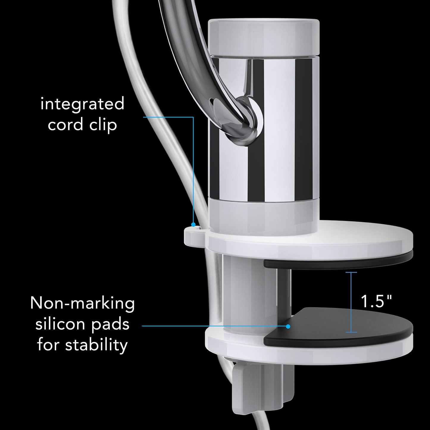 Vornado Pivot Clip Personal Air Circulator, 3-Speed, Portable Desk Fan with Multi-Surface Clip, 360-Degree Adjustable Axis, 9 in Tall, 4 in Diameter