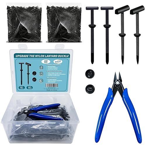 150Pcs Nylon Universal (75pcs Universal And 75pcs New Upgrade),Cable Tie Buckle Zip Tie,Nylon Cable Tie Buckle For Mudguard Fastener, Fender Liners