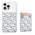 Aeltrp Phone Card Holder, Dual Pocket Leather Phone Wallet Adhesive Stick On, Cute Card Holder, Credit Card Holder for Phone Case Compatible with Most