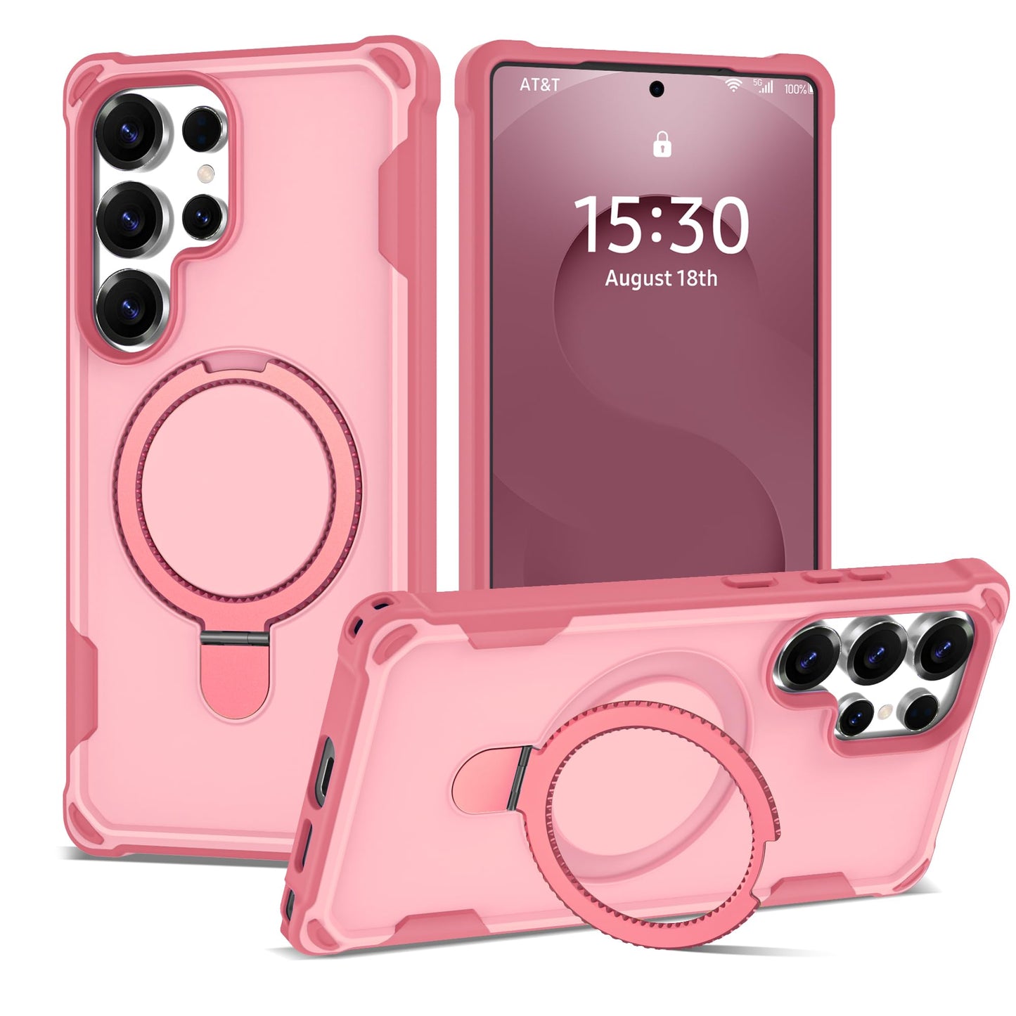 PeakFuel Designed for Samsung Galaxy S25 Ultra Case 6.9'' with Magnetic Ring Stand [Military Drop Protection][Compatible with MagSafe] Shockproof S25