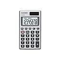 Casio HS-8VA Mini 6-Function Calculator | Large 8-Digit LCD Display | Solar Powered with Battery Backup | Standard Function | Portable Pocket Size