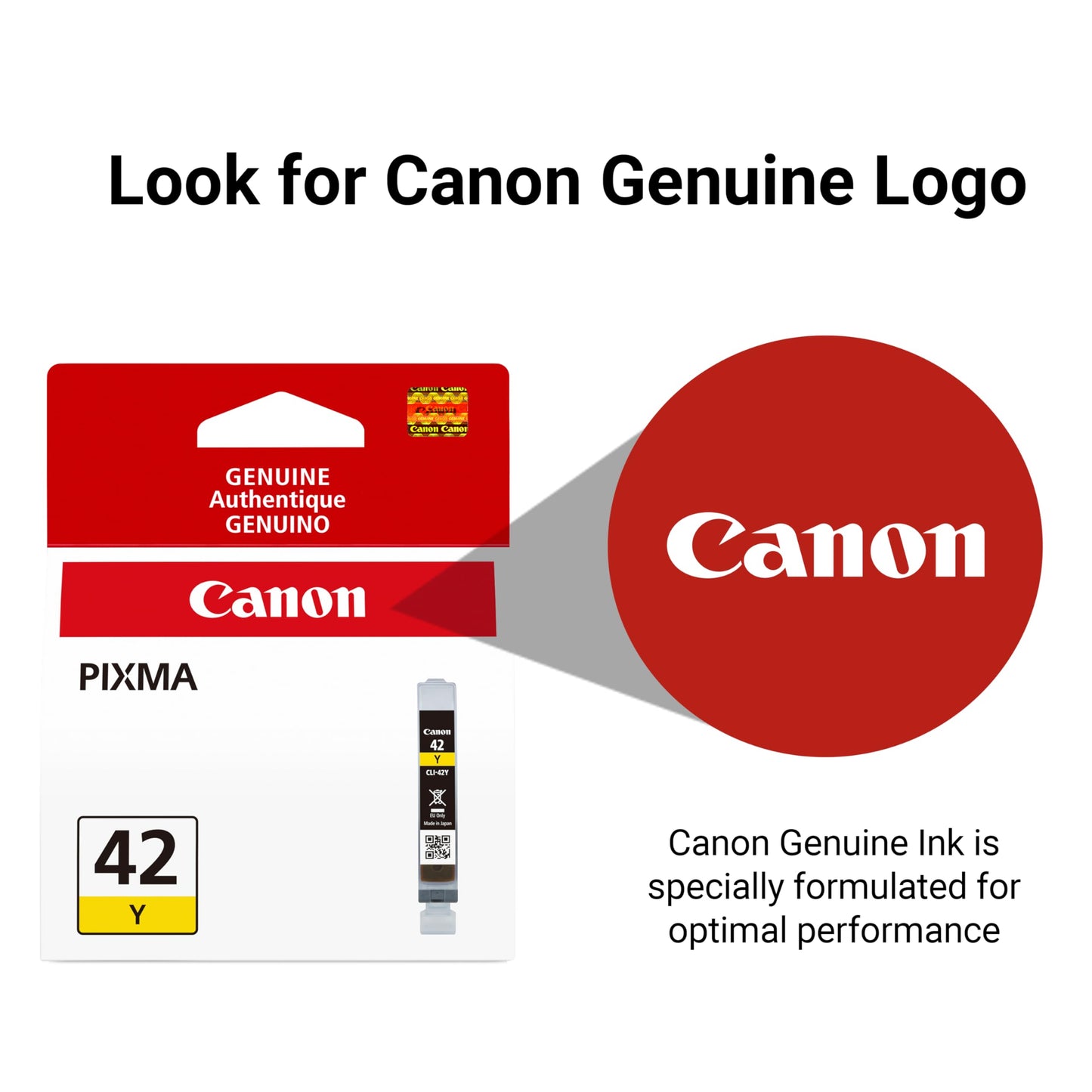 Canon CLI-42 Genuine Yellow Ink Tank, Compatible with PIXMA PRO-100 Printers