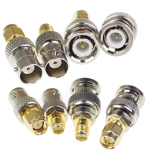 exgoofit SMA to BNC Kits Adapter Male Female 2 Set 8pcs RF Coax Coaxial Connector