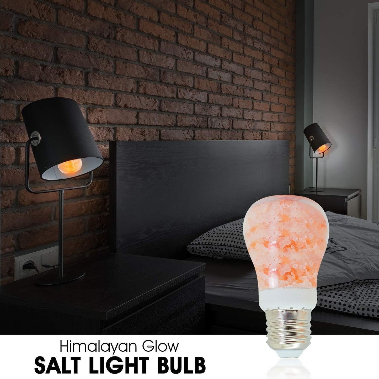 WBM Smart E26 Led Light Bulb 7 Watt Himalayan Salt Bulb 30000 hrs Years Life Dimmable Led Light Bulb (Pack of 2)