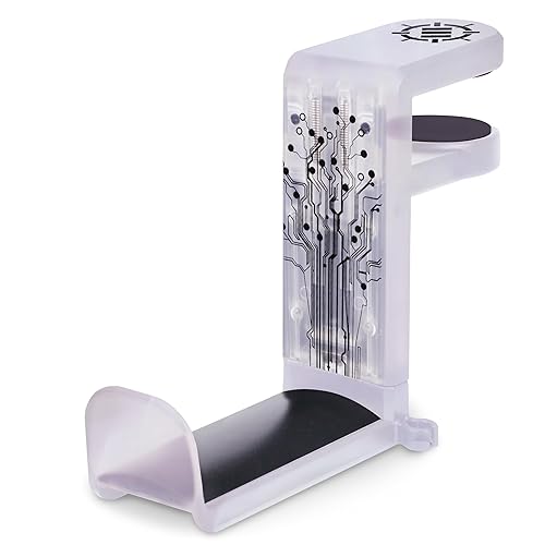 ENHANCE Voltaic 2 PC Gaming Headphone Holder - Desk Headphone Hanger Esports Headset Holder with Adjustable 360 Rotation, Under Desk Hook Clamp…