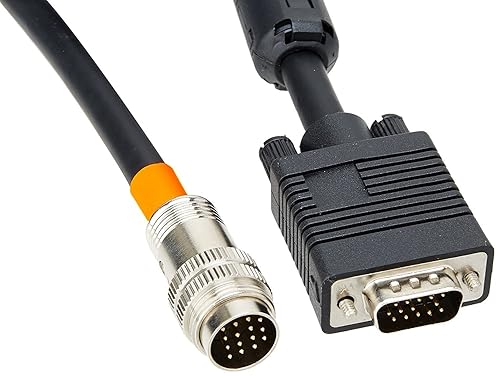 C2G Legrand RapidRun VGA Flying Lead, Multi-Format Flying Lead, Black Audio Video Cables, 1.5 Foot In-Wall Cable, 1 Count, C2G 60081