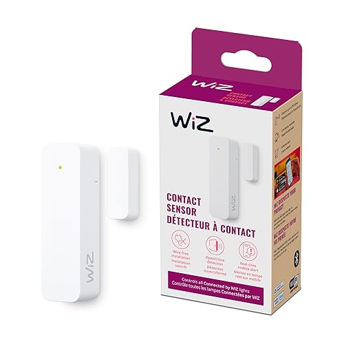 WiZ Connected Contact Sensor 1-Pack - Home Monitoring, Home Automation, Real-Time Alerts, Light Alarms, Easy Setup