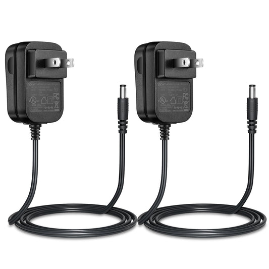 Security-01 AC to DC 6V 1A Power Supply Adapter,Plug 5.5mm x 2.1mm,UL Listed（Pack of 2）