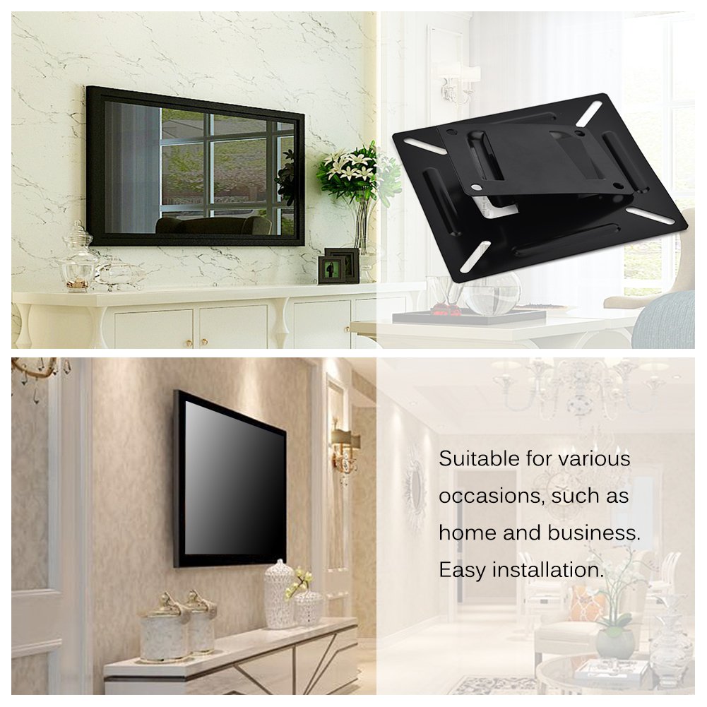 TV Monitor Wall Mounted Stand Bracket Holder for 12 24 Inch LCD LED Monitor TV PC Screen Mounting