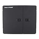 Panduit FWME2 2-Door 2-Adapter Panel Wall-Mount Enclosure, Black