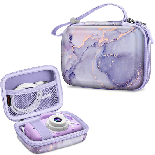 FINTIE Kids Camera Case Compatible with Goopow/Seckton/Dylanto/Mgaolo/Masterbee/CIMELR/Desuccus Kids Digital Camera Toys, Children Carrying Bag
