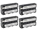 Kastar NP-F570 Battery (4-Pack) for Sony L Series InfoLithium Battery NP-F570, NP-F550, NP-F530, NP-F330 and Sony DCRVX2100, HDRFX1, HD1000U, HVRZ1U