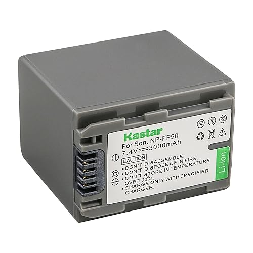 Kastar 1-Pack Battery NP-FP90 / NP-FP91Replacement for Sony DCR-HC40, DCR-HC41, DCR-HC42, DCR-HC43, DCR-HC44, DCR-HC46, DCR-HC65, DCR-HC85, DCR-HC94