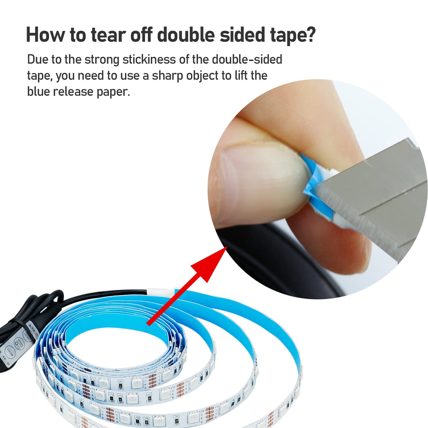 KXZM 5V USB RGB LED Strip Light USB Powered 13.2ft/4M (2pcs x 6.6ft) 240LEDs Flexible SMD 5050 with Controller Dimmable 19 Dynamic Modes 20 Static