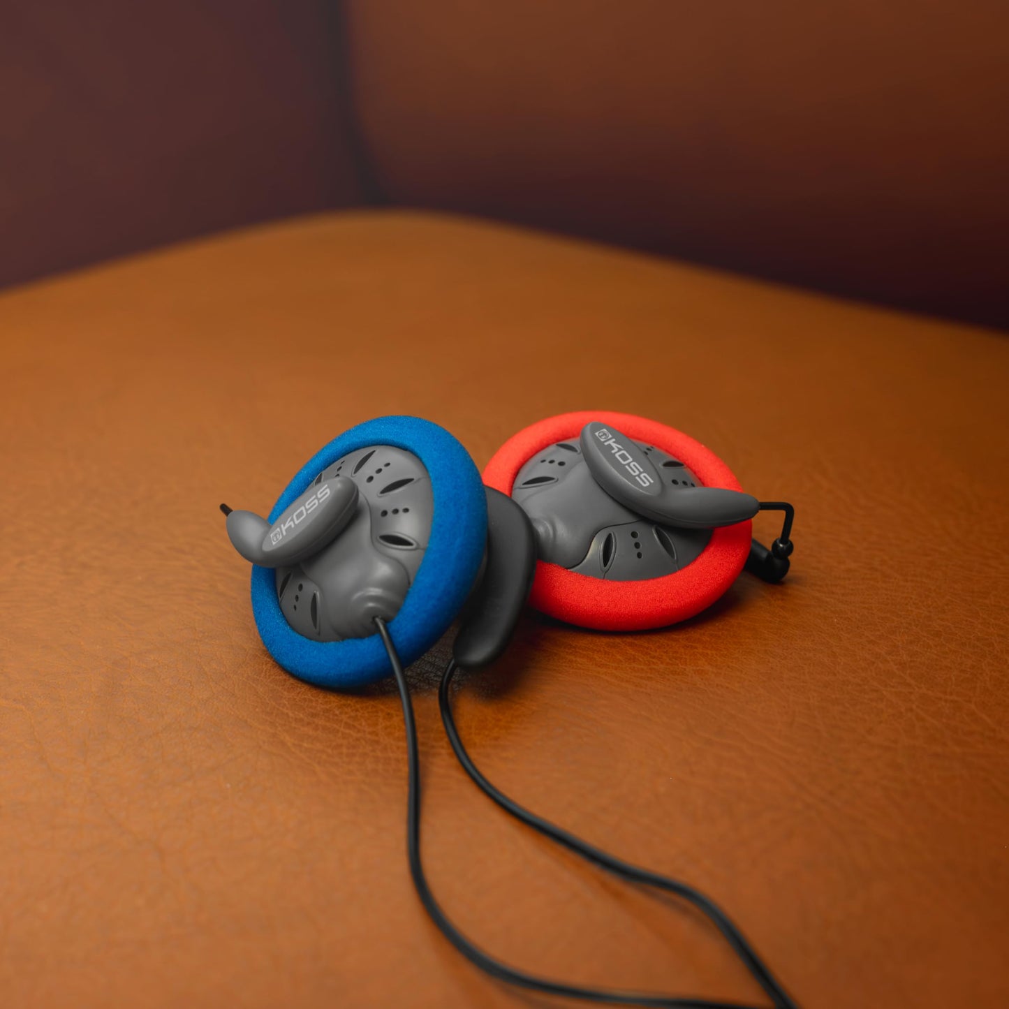 Koss KSC75 Portable On-Ear Clip Headphones, Retro Style, Ultra Lightweight, Grey