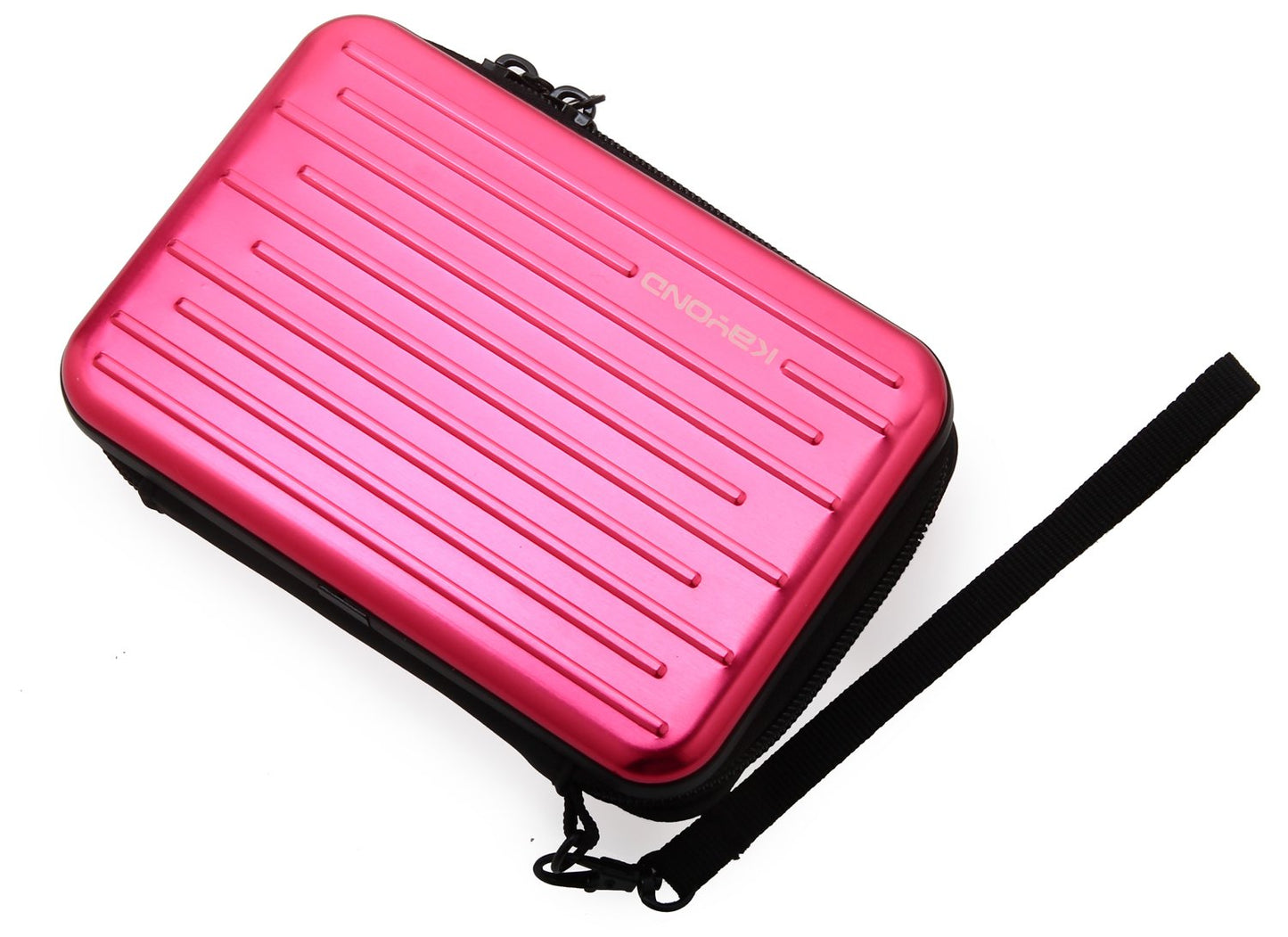 KAYOND Anti-Shock Silver Aluminium Carry Travel Protective Storage Case Bag for 2.5" Inch Portable External Hard Drive HDD USB 2.0/3.0 (Red)