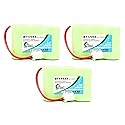 3X Pack - BT-17333 Battery for VTech CS5111, CS5121, CS5121-2, CS5111-2, CS5121-3, CS5211 Cordless Phones (600mAh, 3.6V, NI-MH)