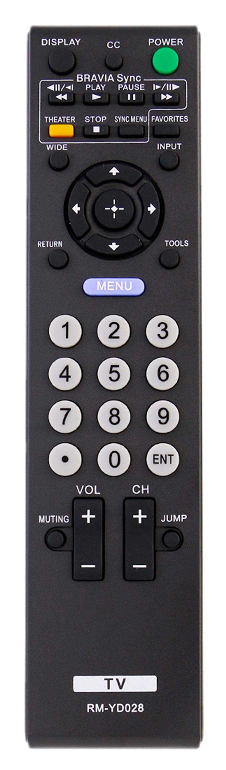 RM-YD028 Replaced Remote Control fit for Sony Bravia TV KDL-46VE5 KDL-46VL150 KDL-52S5100 KDL32L5000 KDL46S5100 KDL32XBR9 KDL52V5100 KDL46V5100