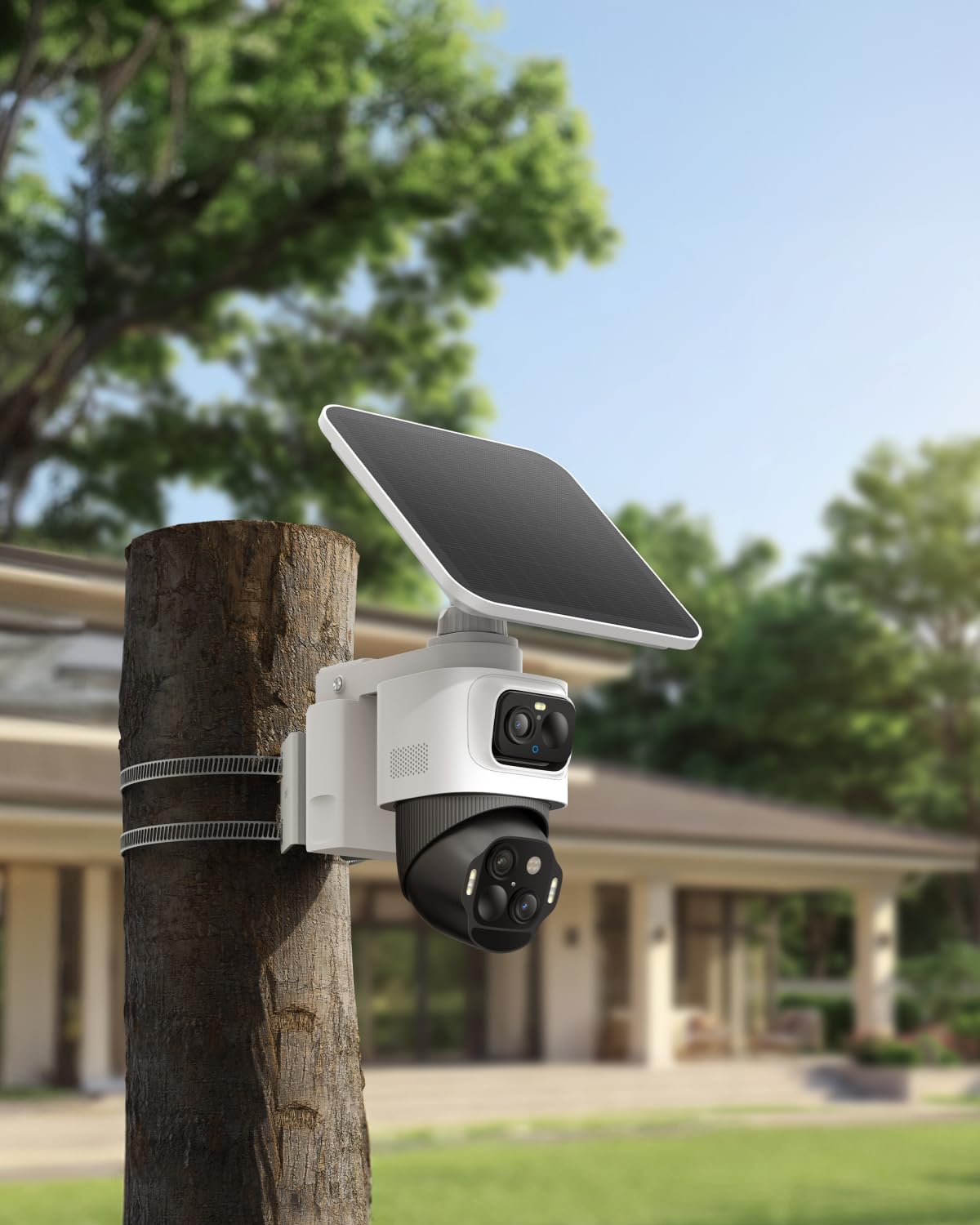 eufy Pole Mount Bracket (T870C), Metal Outdoor Adapter for All eufy PoE Cameras, Select Wi-Fi Outdoor Cameras, Expands Surveillance Coverage, Easy