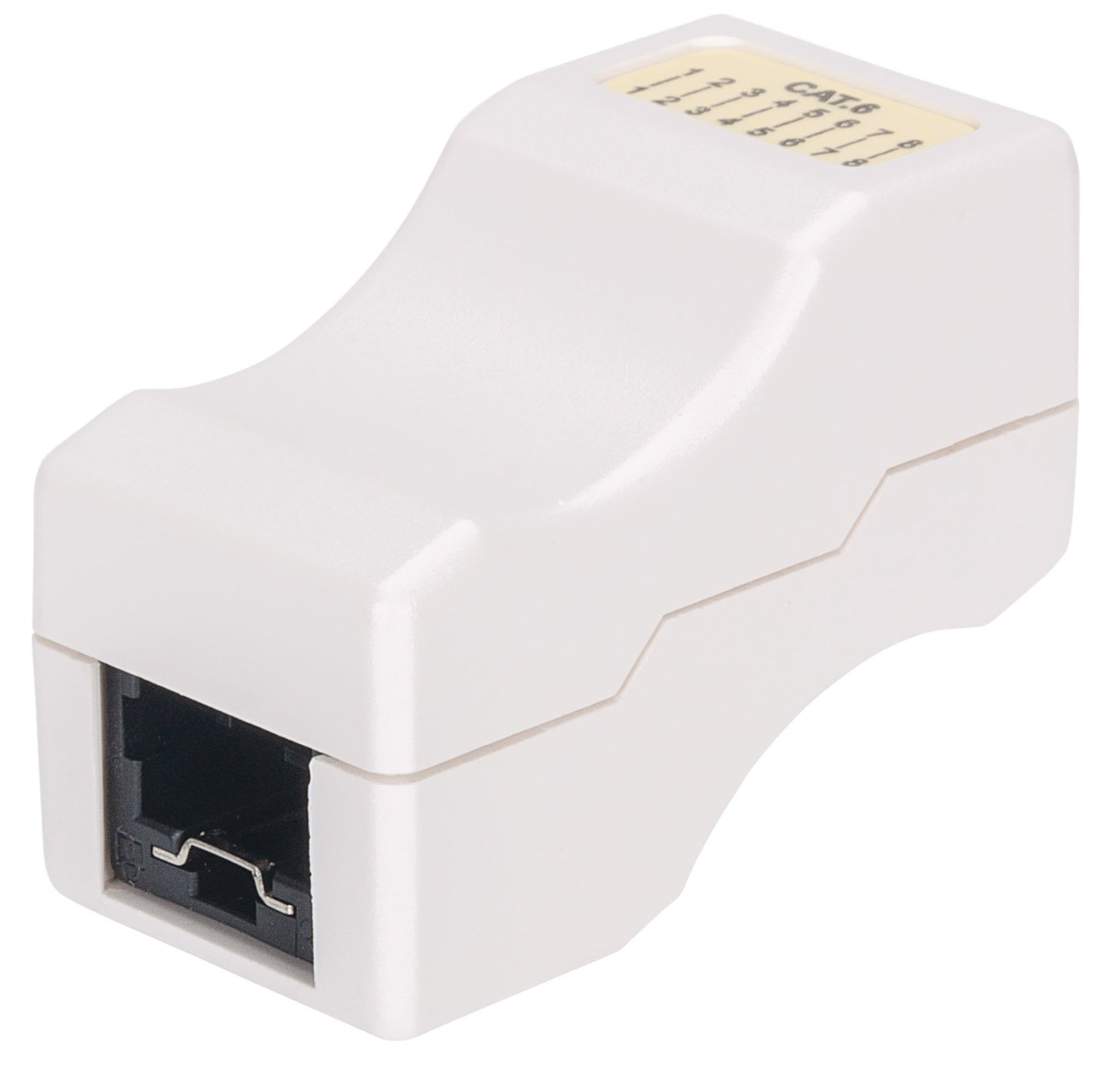 Intellinet 790727 Cat6 Inline Coupler - 1 x RJ45 Female Network - White