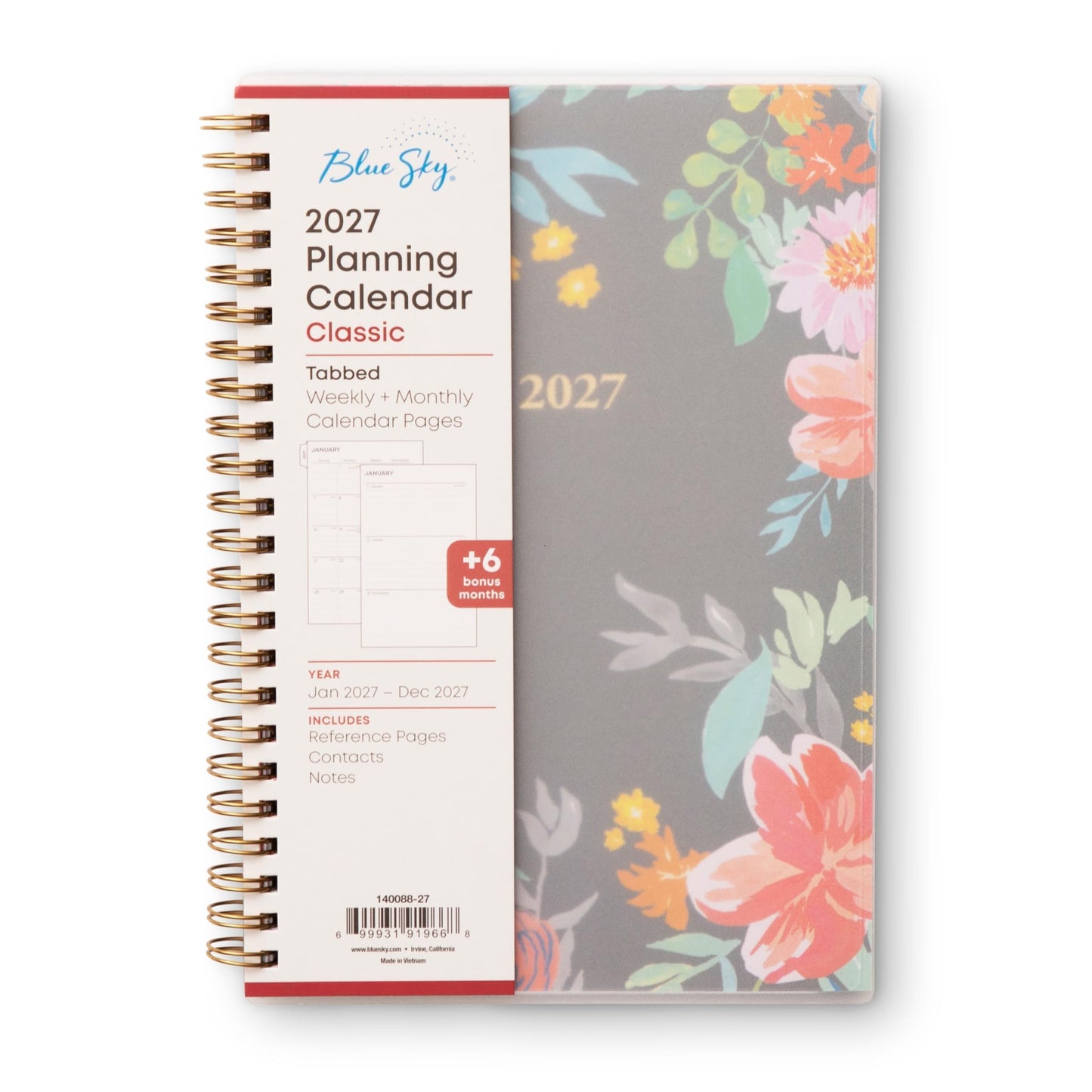 Blue Sky 2027 Weekly & Monthly Planner Calendar, 5"x8", Sophie
