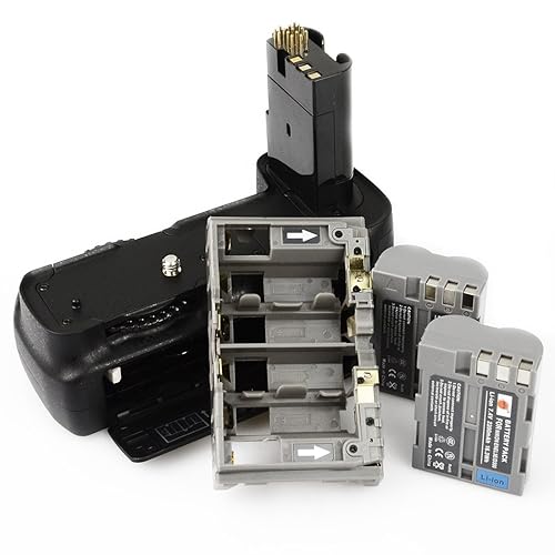 DSTE Pro MB-D200 Vertical Battery Grip + 2PCS EN-EL3E Battery Compatible with Nikon D200 Compatible with Fujifilm S5 SLR Digital Camera