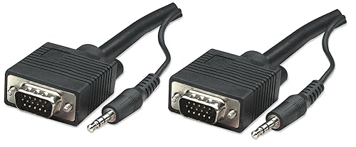 Manhattan SVGA Cable with Audio 1.8 m