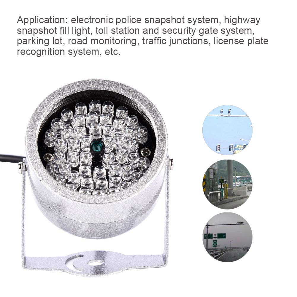 IR Lights,CCTV IR Night Vision Camera Lights,48 LED Lights Automatic CDS Power Control, Infrared Fill Light for Electronic Police Snapshot,Traffic