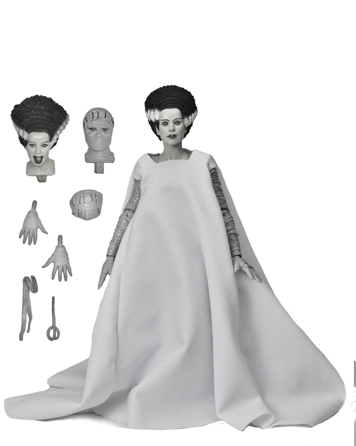 NECA Collectible Universal Monsters Ultimate Bride of Frankenstein, Black and White 7" Scale Action Figure