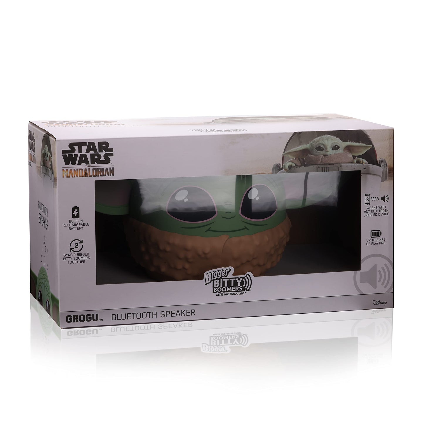 Bigger Bitty Boomers Star Wars: Grogu 8 Inch Wireless Bluetooth Speaker