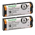 Kastar 2-Pack Battery Replacement for Panasonic KX-TGA571S KXTGA571S KX-TGA572 KXTGA572 KX-TGA573S KXTGA573S KX-TGA670 KXTGA670 KX-TGA670B KXTGA670B