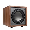 Dayton Audio Classic CS800 - 8" 150W Powered Subwoofer with Class-D Amplifier, Deep Bass and Clean Design for Home Theater & Music - Wood