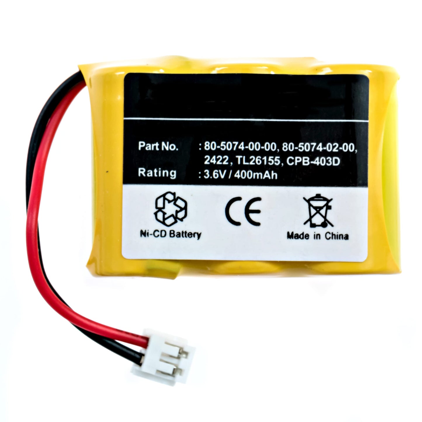 Vtech 80-5074-00-00 Cordless Phone Battery Replacement for 3-1/2AA w/JST Battery