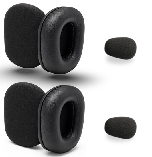 Ear Pad Cushion Kit for Blue Parrott B350-XT - Compatible with Jabra Evolve 65, 40, 30 - Enhances All-Day Wearing Comfort Over Original Foam Earpads