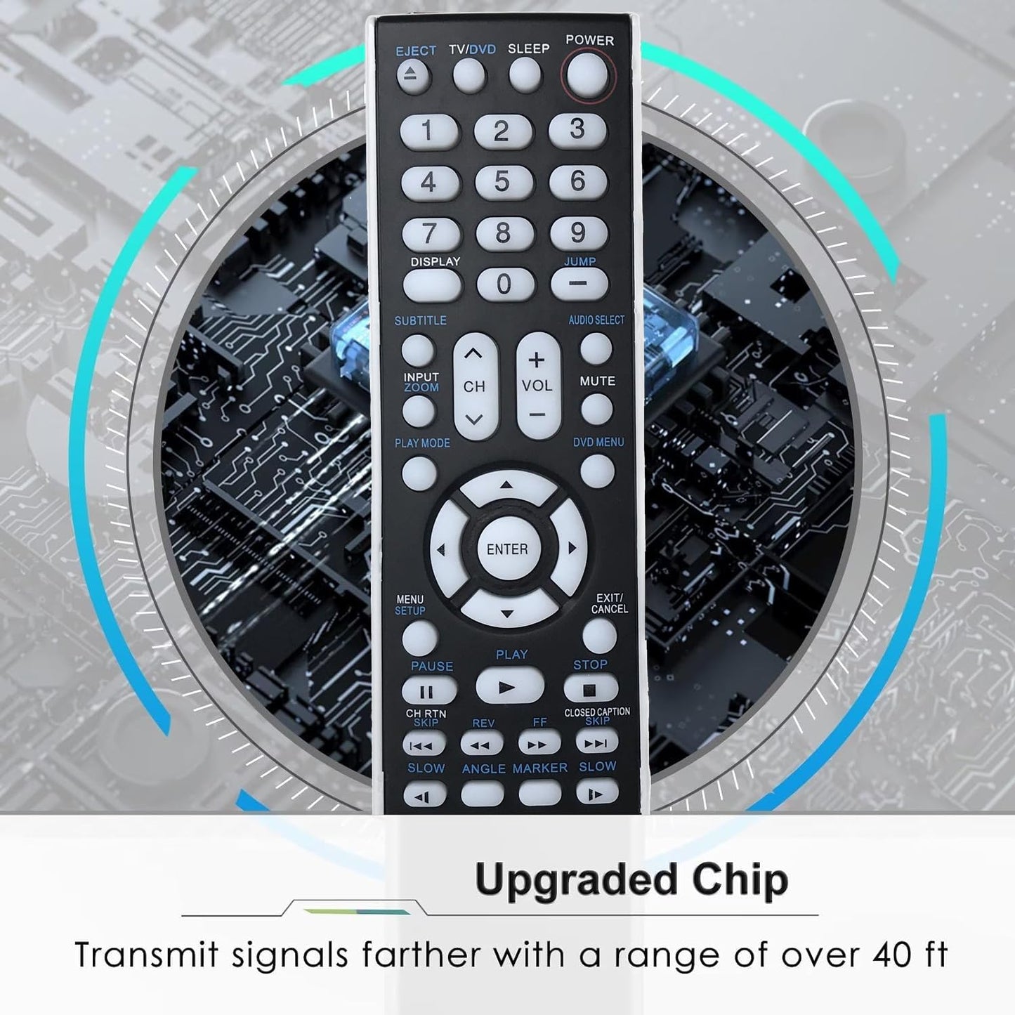 Replacement Remote Control for Toshiba SE-R0305 TV/DVD Combo 19LV61K 22LV506 22LV610 26LV61 26LV61K 26LV610U 32CV100 32CV100U