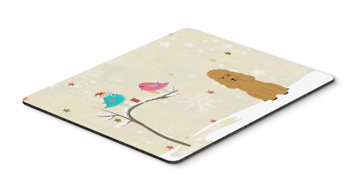 Caroline's Treasures BB2541MP Between Friends Poodle - Tan Mouse Pad, Hot Pad or Trivet for Home Office Gaming Working Computers Laptop Mouse