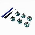 Landalanya New Compatible 3D Analog Sensor Wheel Thumb Sticks Joystick Rocker Module Replacement for Sony PS5 Game Controller 6pcs