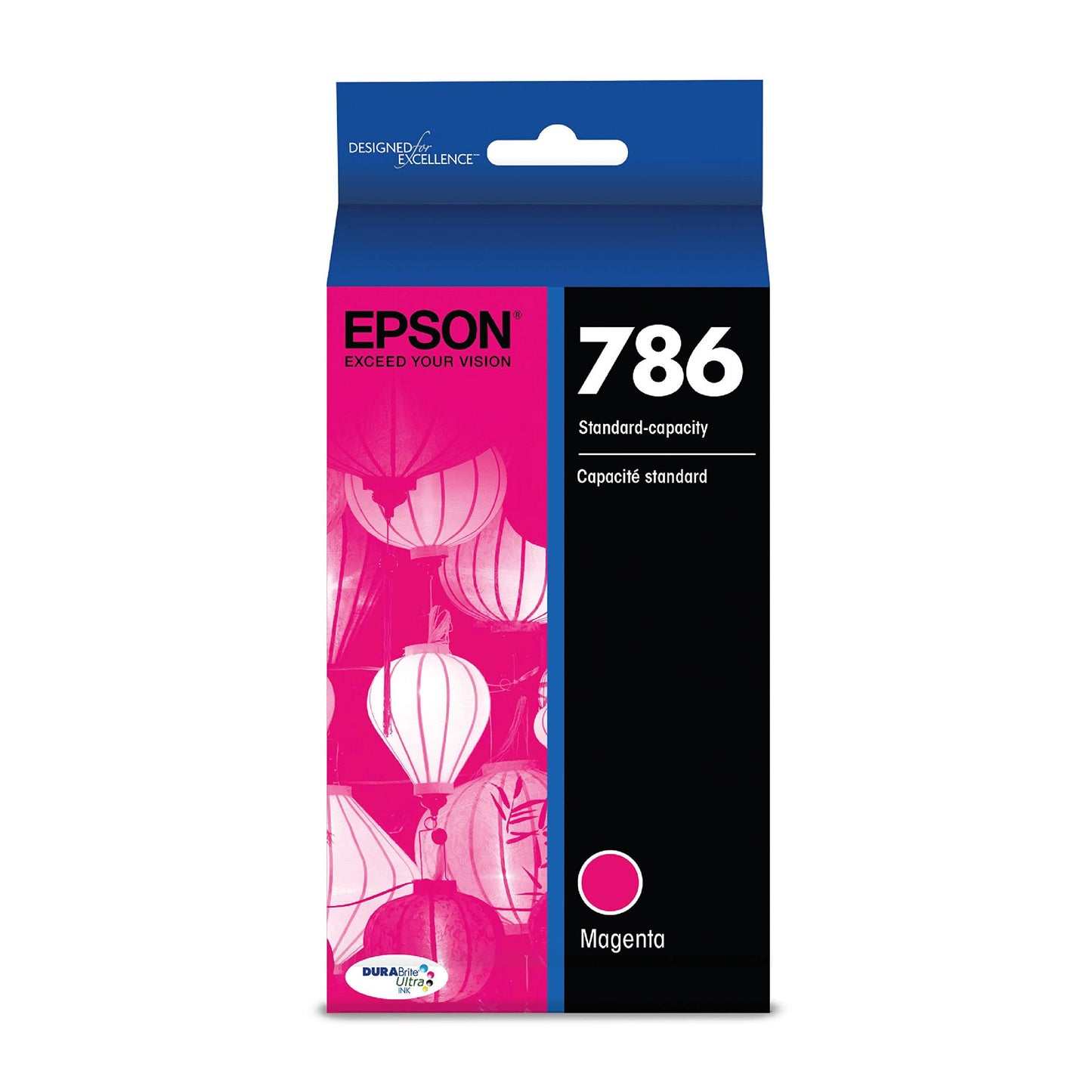 EPSON 786 DURABrite Ultra Ink Standard Capacity Magenta Cartridge (T786320) Works with WorkForce WF-5110, 5190, 5620, 5690
