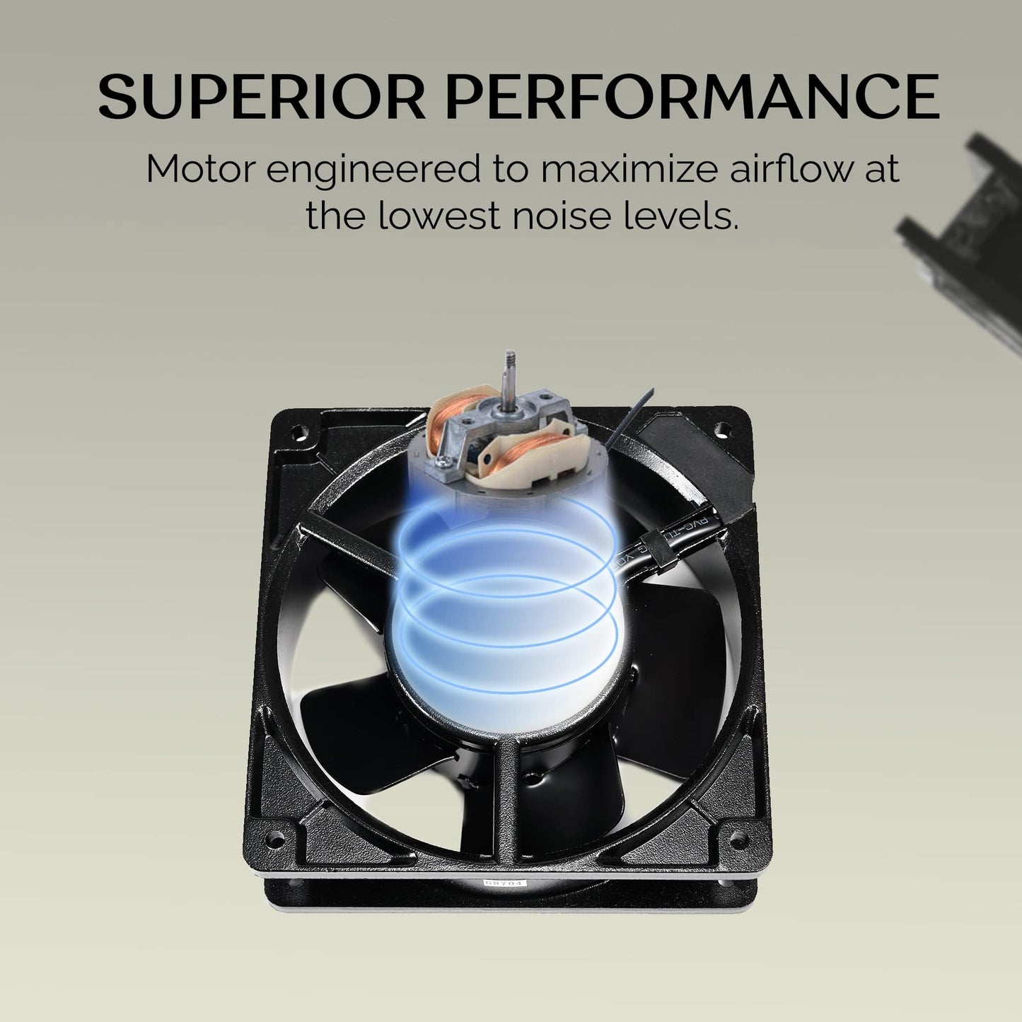 Firewood Racks&More Super Quiet Air Cooling Doorway Corner Fan | Room-to-Room Minuteman | Button Controller | Ideal for Mounting to Transfer Heat