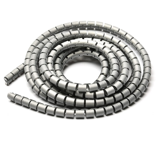 Othmro 9FT PE Spiral Cable Wraps 0.39-0.47in Dia Polyethylene Expandable Abrasion Protector Wire Sleeves Spiral Wire Wrap Tubes PC Manage Cables