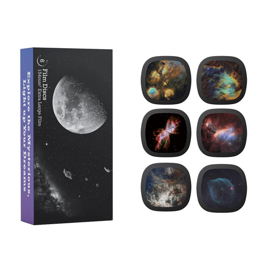 Realistic Discs - Discs for Ainael Meteor and Galaxy Projector, 5k Ultra HD Slide for Home Planetarium, 6 Discs Set Without Projector (Nebula 6)