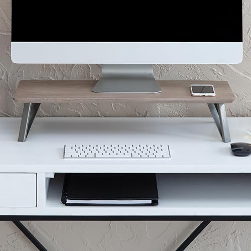 Anji Mountain Monitor Stand - Desktop Organizer & Laptop Riser, Ergonomic Monitor Riser, Space-Saving Monitor Stand for Desk, Durable Construction