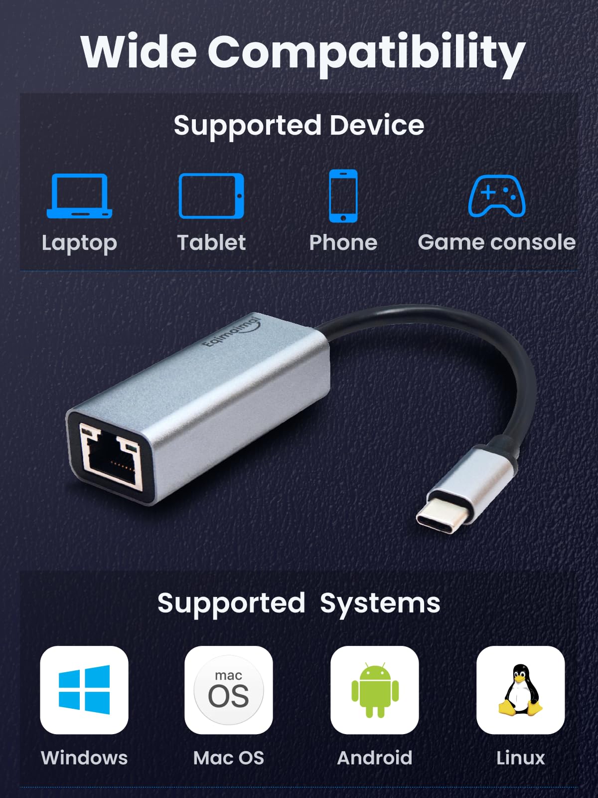 USB C to ethernet Adapter,Ethernet to USB c,TypeC to RJ45 Ethernet Adapter 1Gbps Gigabit Ethernet Compatible for MacBook Pro/Air,Dell