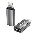BOUTOP [MFi Certified] 27W USB C to Lightning Adapter Support PD Fast Charging,Not for Audio Headphones Compatible with iPhone 14/13/12/11 iPad iPod…