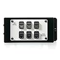 Legrand - OnQ 6 Port Module, Wifi Module with RJ45 Jacks for Simple Line Reconfiguration, Network Interface Module Supports Punchdown Termination